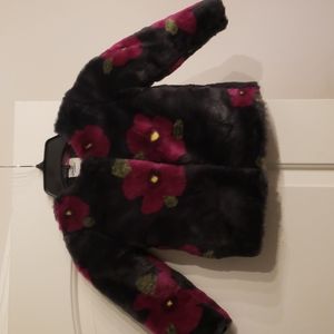 Girls faux fur coat